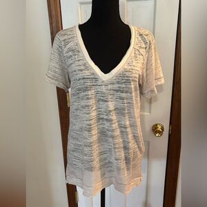 Gilded Intent Cream V-Neck Tee